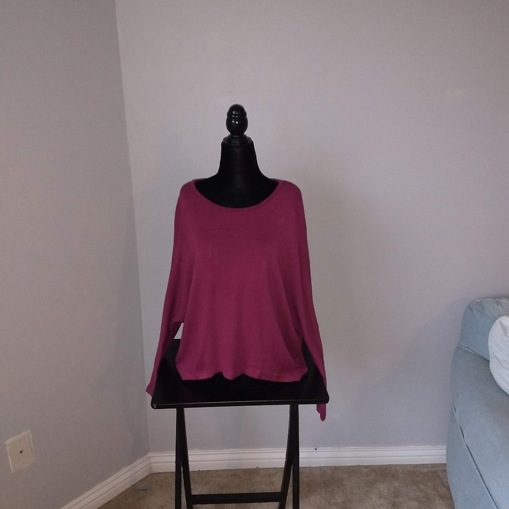 Cupshe women's red high low sweater SZ medium